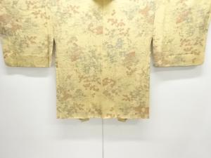 流水に草花模様羽織